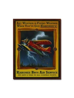 Plaque Décorative Kahonee Bros Air Service (30 X 40 Cm)
