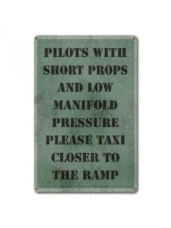 Plaque Décorative Pilots With Short Props...