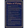 Plaque Décorative Rules Of Flying -BOUTIQUE AERO plaque decorative rules of flying