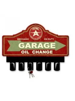Plaque Décorative Support De Clés Méchanic On Duty - Garage