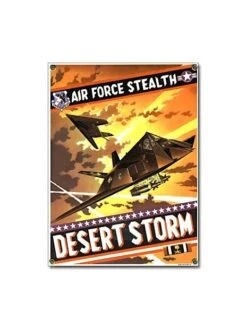 Plaque émaillée Air Force Stealth