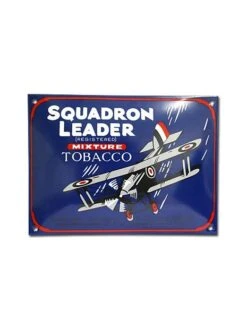 Plaque émaillée Bombée Squadron Leader
