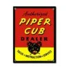 Plaque émaillée Piper Cub Dealer -BOUTIQUE AERO plaque emaillee piper cub dealer