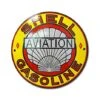 Plaque émaillée Shell Aviation Gasoline -BOUTIQUE AERO plaque emaillee shell aviation gasoline