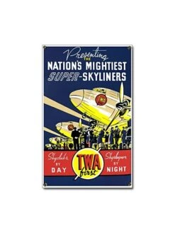 Plaque émaillée T.W.A.