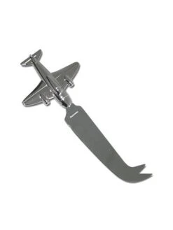 Plat En Marbre Avec Couteau - Forme Avion -BOUTIQUE AERO plat en marbre avec couteau forme avion 3