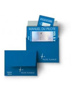 Pochette Bleue Du Pilote Planeur -BOUTIQUE AERO pochette bleue du pilote planeur 1