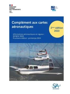 Pochette VFR 2024 - Documents VFR Et Enveloppe PVC - 2e édition - Version PAPIER -BOUTIQUE AERO pochette vfr 2023 2eme edition complete enveloppe pvc carte rtba cartes france nord sud et plaquette bria 3