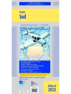 Pochette VFR 2024 - Documents VFR Et Enveloppe PVC - 2e édition - Version PAPIER -BOUTIQUE AERO pochette vfr 2023 2eme edition complete enveloppe pvc carte rtba cartes france nord sud et plaquette bria 5