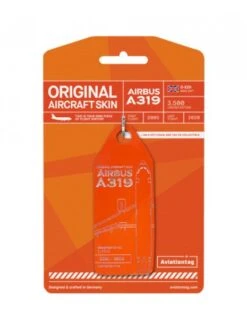 Porte-clés Aviationtag A319 EasyJet G-EZII