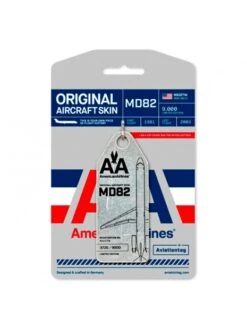 Porte-clés Aviationtag MD82 American Airlines N922TW