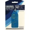 Porte-clés Aviationtag B747 Corsair F-GTUI -BOUTIQUE AERO porte cles aviation tag boeing 747 bleu