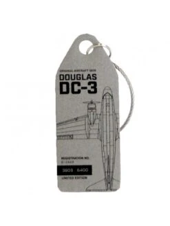 Porte-clés Aviationtag Douglas DC-3 D-CXXX Candy Bomber -BOUTIQUE AERO porte cles aviation tag douglas dc 3 d cxxx candy bomber 2