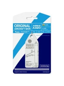 Porte-clés Aviationtag A320 IndiGo VT-IDV