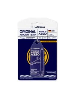 Porte-clés Aviationtag A320 Lufthansa D-AIPB