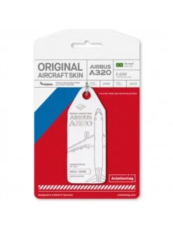 Porte-clés Aviationtag A320 PR-MAP