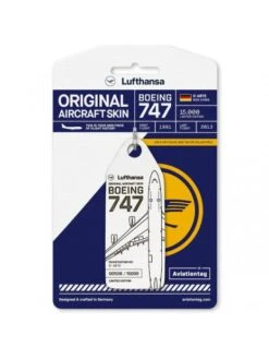 Porte-clés Aviationtag B747 Lufthansa D-ABTE