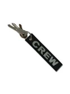 Porte-clés Crew / Noir Et Gris - Aviation Passion