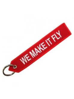 Porte-clés Rouge "We Make It Fly" / Airbus -BOUTIQUE AERO porte cles rouge we make it fly airbus 1