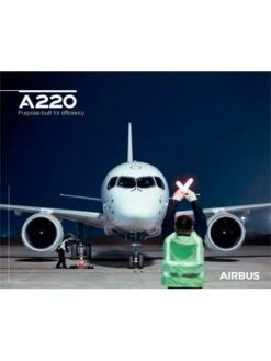 Poster Airbus « A220 Vue De Face » - 50 X 40 Cm