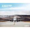 Poster Airbus « A320neo Vue De Face » - 50 X 40 Cm -BOUTIQUE AERO poster a320neo vue de face