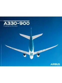Poster Airbus « A330-900 Vue En Vol » - 50 X 40 Cm