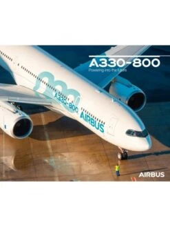 Poster Airbus « A330-800 Vue Au Sol » - 50 X 40 Cm