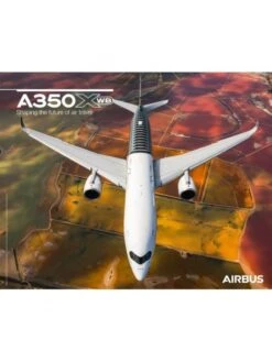 Poster Airbus « A350XWB Vue De Face » - 50 X 40 Cm