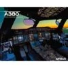Poster Airbus « A380 Vue Du Cockpit » - 50 X 40 Cm -BOUTIQUE AERO poster a380 vue du cockpit