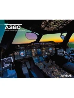 Poster Airbus « A380 Vue Du Cockpit » - 50 X 40 Cm