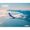 Poster Airbus « A380 Vue En Vol » - 50 X 40 Cm -BOUTIQUE AERO poster a380 vue en vol