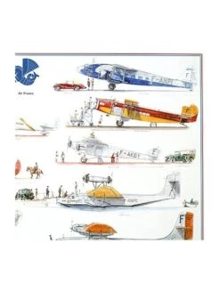 Poster Avions Commerciaux Français -BOUTIQUE AERO poster avions commerciaux francais 1