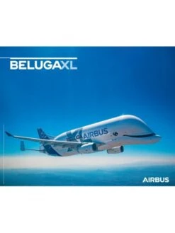 Poster Airbus « Beluga XL Vue En Vol » - 50 X 40 Cm