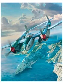 Poster Benjamin FREUDENTHAL - « 31 Juillet 1944 - P38 Saint-Exupéry » - 80 X 60 Cm