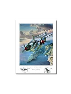 Poster Benjamin FREUDENTHAL - « 31 Juillet 1944 - P38 Saint-Exupéry » - 80 X 60 Cm -BOUTIQUE AERO poster benjamin freudenthal 31 juillet 1944 p38 saint exupery 4
