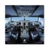Poster Airbus « Cockpit A380 » - 60 X 60 Cm -BOUTIQUE AERO poster cockpit a380