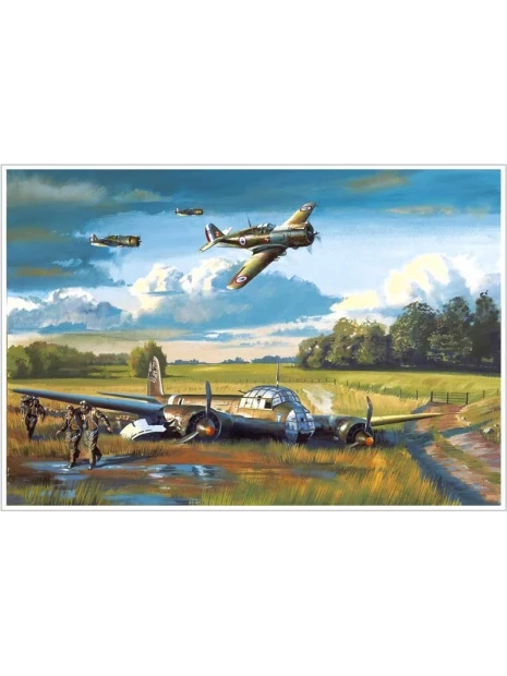 Poster Benjamin FREUDENTHAL - « Curtiss Hawk H75, Edmond MARIN LA MESLEE » - 50 X 40 Cm 3 Poster Benjamin FREUDENTHAL - « Curtiss Hawk H75, Edmond MARIN LA MESLEE » - 50 X 40 Cm