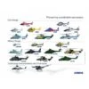 Poster Airbus « Famille Airbus Hélicopters » - 50 X 40 Cm -BOUTIQUE AERO poster famille airbus helicopteres