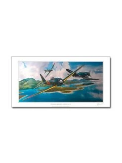Poster Mitsubishi A6M3 Et Corsair F4U-1D -BOUTIQUE AERO poster mitsubishi a6m3 et corsair f4u 1d 3