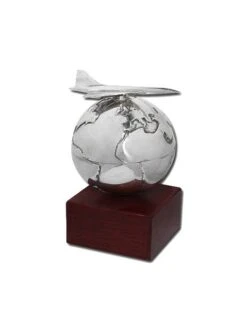 Presse-papier Globe Concorde En étain Massif Serge LEIBOVITZ