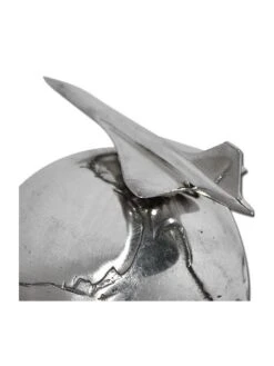 Presse-papier Globe Concorde En étain Massif Serge LEIBOVITZ -BOUTIQUE AERO presse papier globe concorde en etain massif serge leibovitz 4