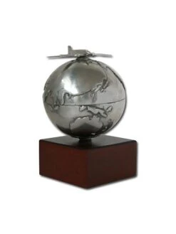 Presse-papier Globe Douglas DC3 En étain Massif Serge LEIBOVITZ