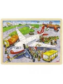 Puzzle En Bois, à L'aéroport Goki
