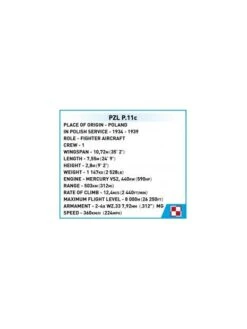 PZL P11c - COBI 27 PZL P11c - COBI -BOUTIQUE AERO pzl p11c cobi 12